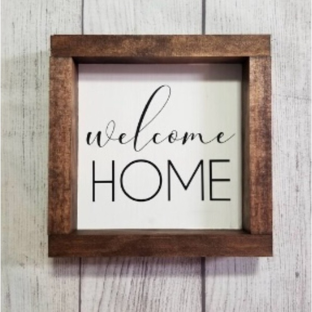 Wooden sign